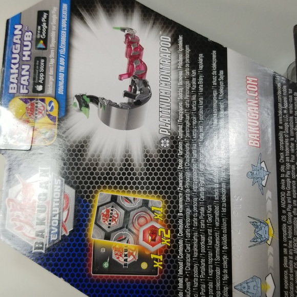 Bakugan Evolutions Platinum Series Darkus Montrapod True Metal -NEW Boxed - Picture 5 of 5
